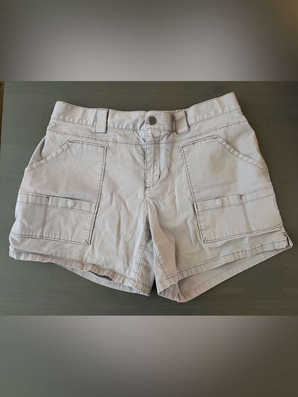 Mountain Hardwear Light Taupe Elastic Waist Shorts